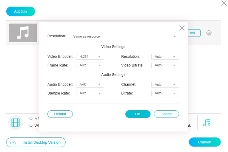 AVI bearbeiten Online Vidmore