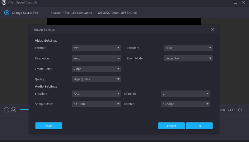 Einstellungen ändern Vidmore