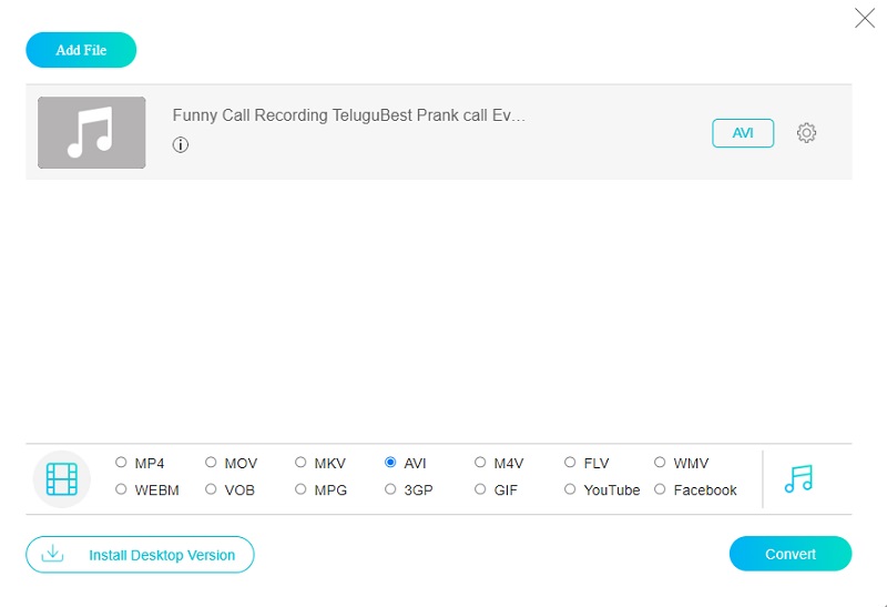 MP2 zu AVI Online Vidmore