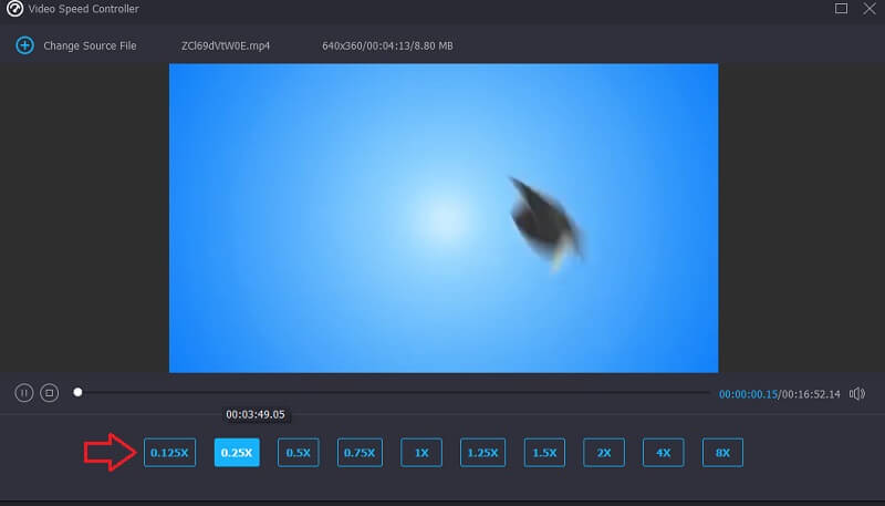 Geschwindigkeit ändern Vidmore