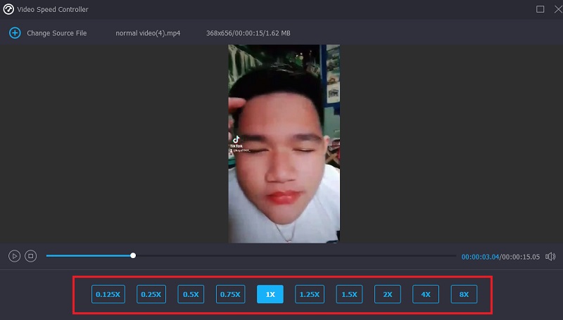 Geschwindigkeit ändern Vidmore