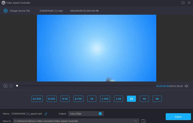 Export Vidmore Videos in iMovie beschleunigen