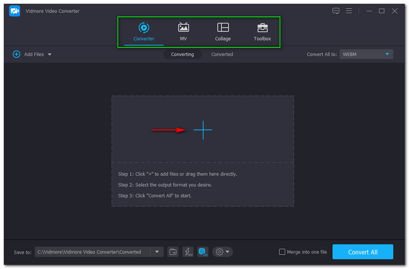 FLAC zu WMV Vidmore Video Converter Hauptoberfläche