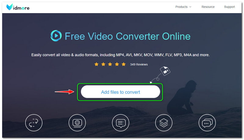 MP3 zu WMV Vidmore Kostenloser Online Video Converter Dateien zum Konvertieren hinzufügen 