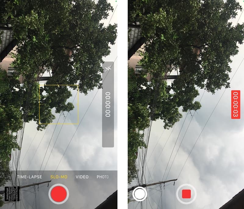 Aufnahmen verlangsamen