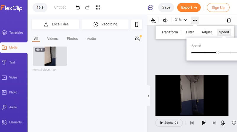 Speed control FlexClip