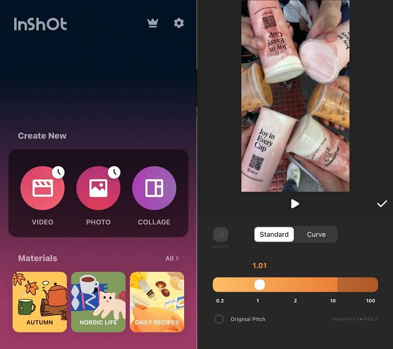 Speed Control InShot