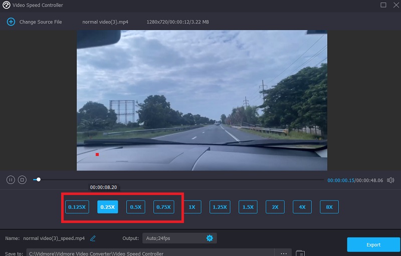 Geschwindigkeit ändern Vidmore Zeitlupe in Windows Movie Maker erstellen