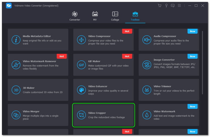 Videos auf dem iPhone zuschneiden – Vidmore Video Converter Video Cropper