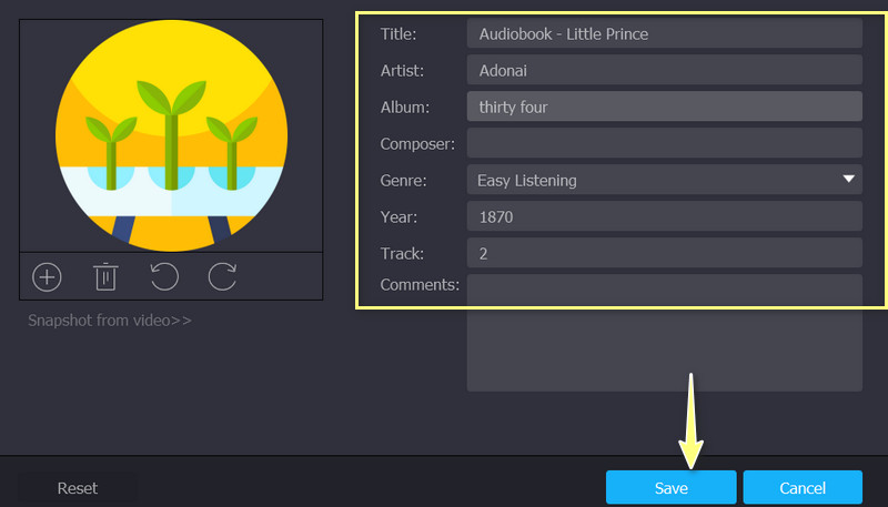 Hörbuch-Tags bearbeiten