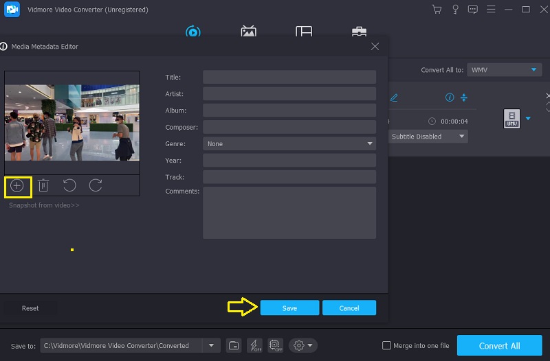 Metadaten bearbeiten Vidmore