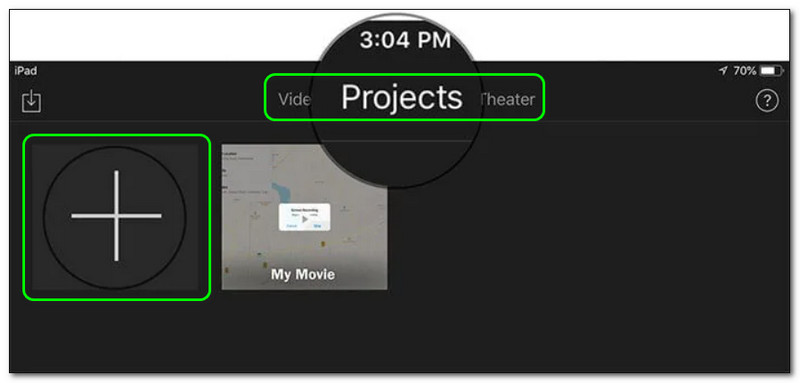Wie man Videos mit iMovie auf dem iPhone zuschneidet – App starten