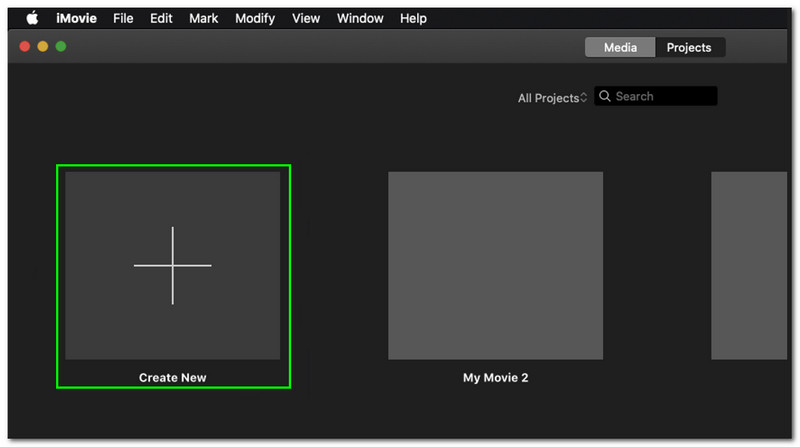 Wie man auf dem Mac in iMovie zuschneidet – iMovie auf dem Mac starten