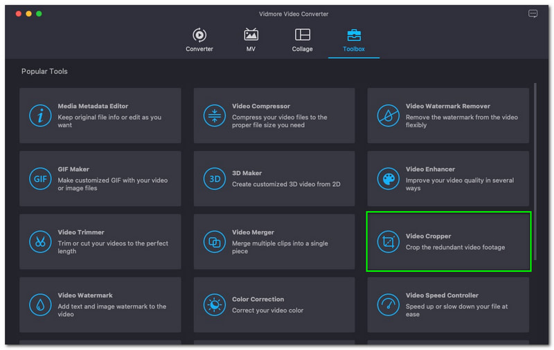 Wie man Videos mit iMovie zuschneidet – Vidmore Video Converter Video Cropper