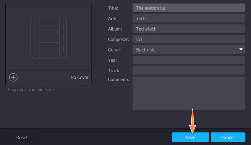 Änderungen speichern
