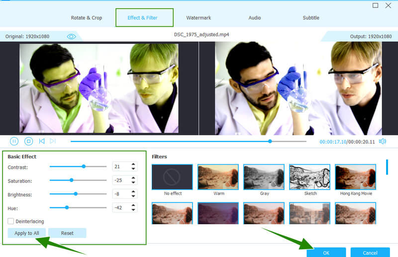 Vidmore Videodateien festlegen
