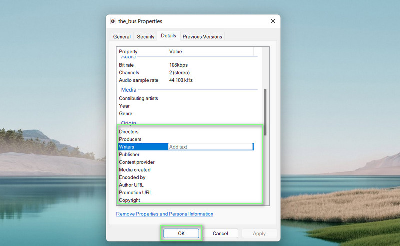 Tags hinzufügen und speichern