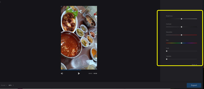 Clideo Farbkorrektur