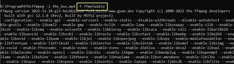 Parameter zur Metadatenanzeige