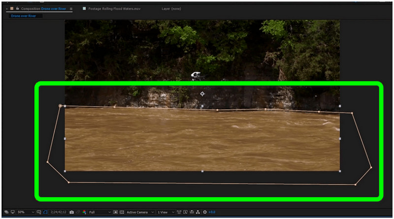 Mit dem Stift den Bereich auswählen