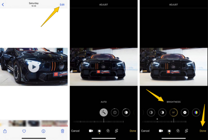 Video in der Fotos‑App aufhellen
