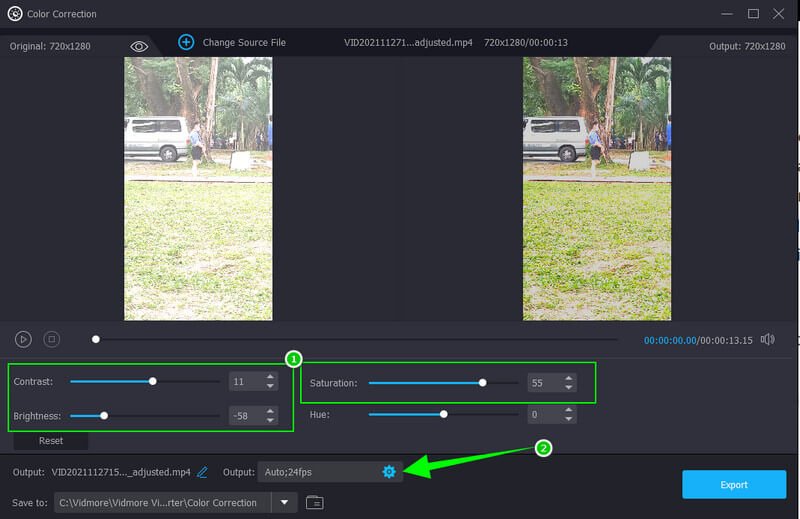 Vidmore Überbelichtung im Video korrigieren