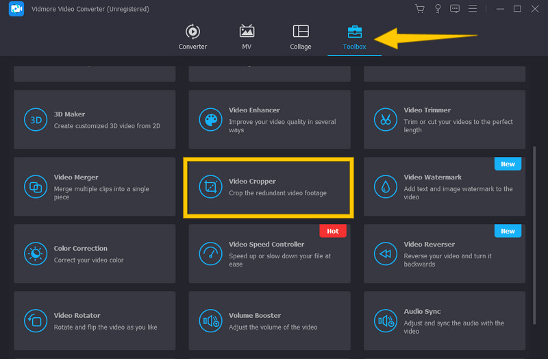 Video Cropper aufrufen