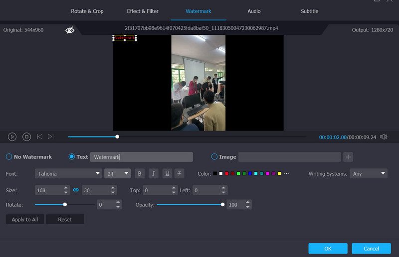 Wasserzeichen hinzufügen