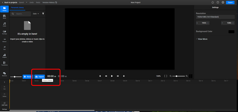 Farbton ändern Import‑Schaltfläche