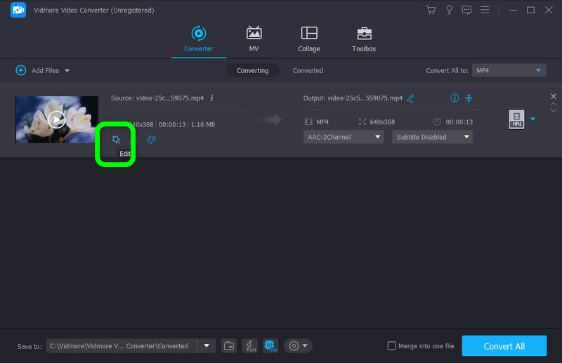 Auf das Bearbeiten‑Symbol klicken