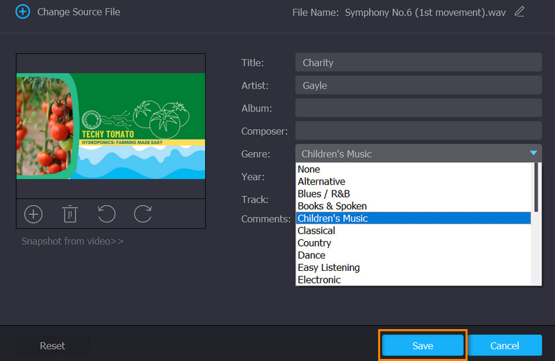 WAV-Metadaten bearbeiten und speichern