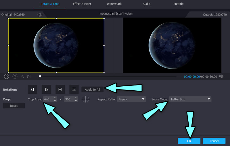 Video bearbeiten – Zoom anwenden