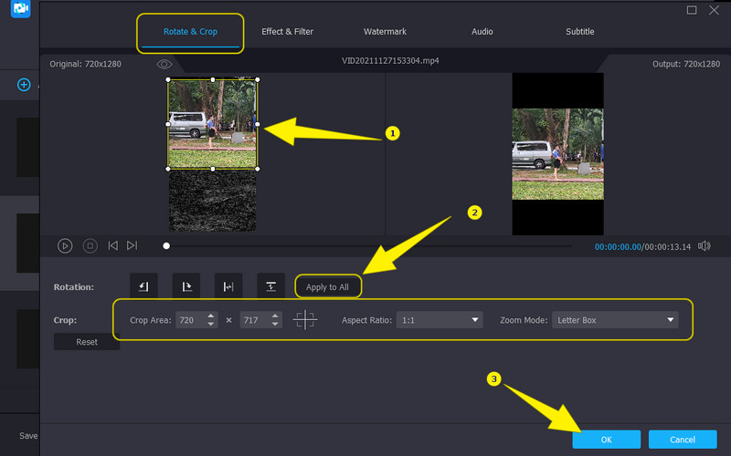 Vidmore Dateien zuschneiden und bearbeiten