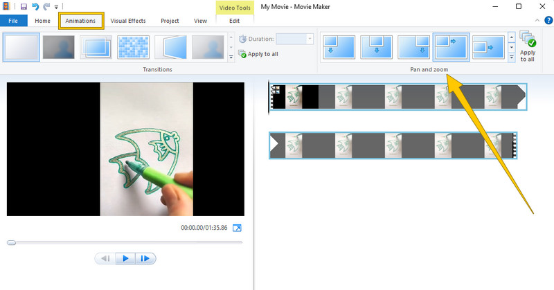WMM Schwenken und Zoomen wählen