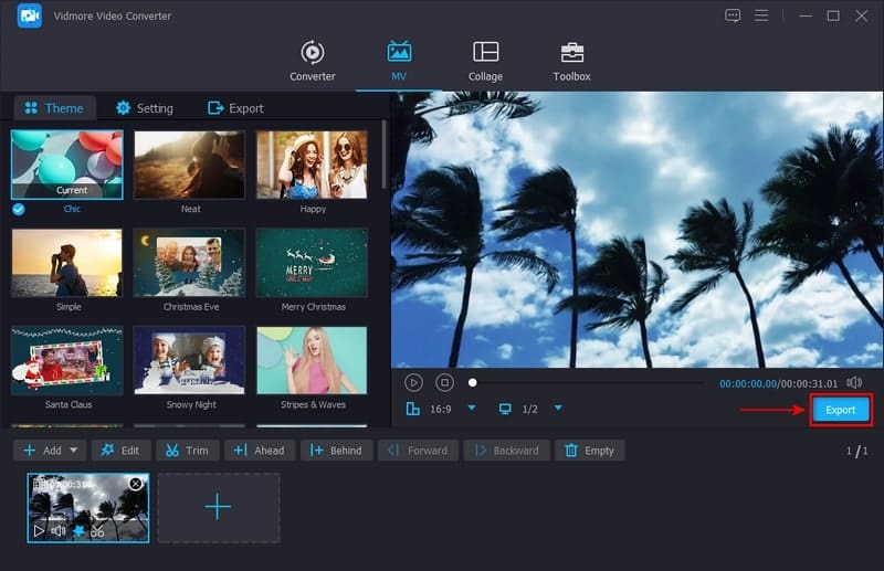 Videodatei exportieren