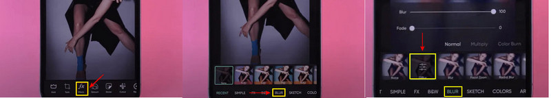 Picsart Video verwischen