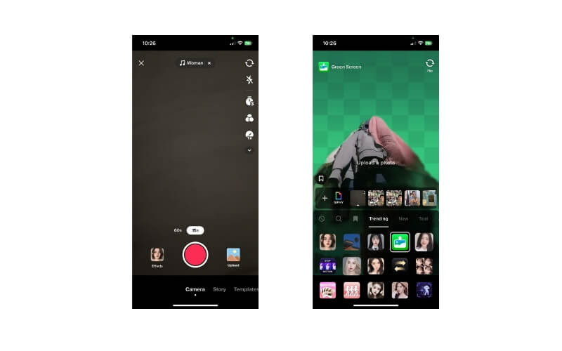 TikTok Bild zuerst hinzufügen