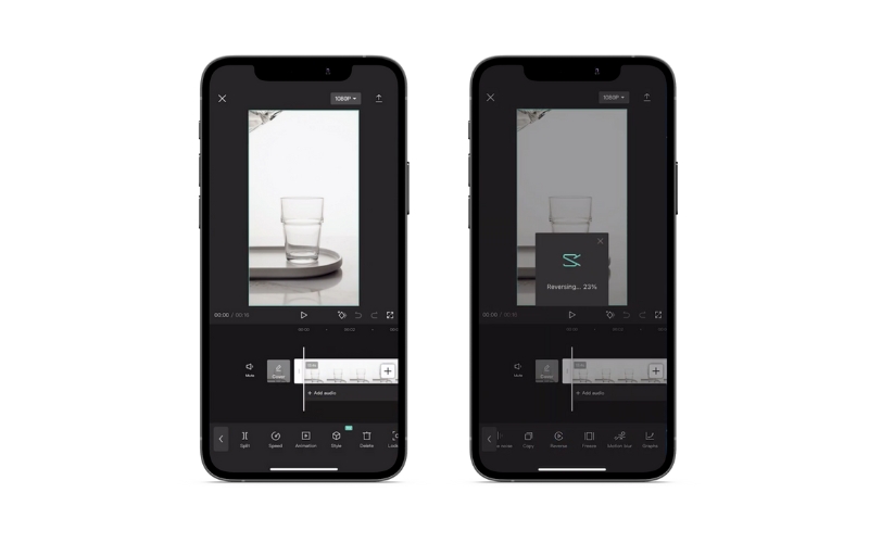 CapCut Video rückwärts