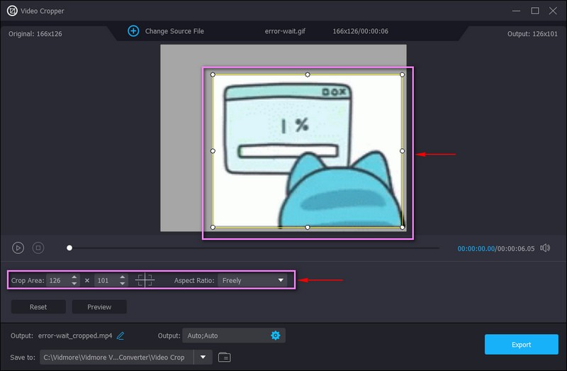 GIF-Datei zuschneiden