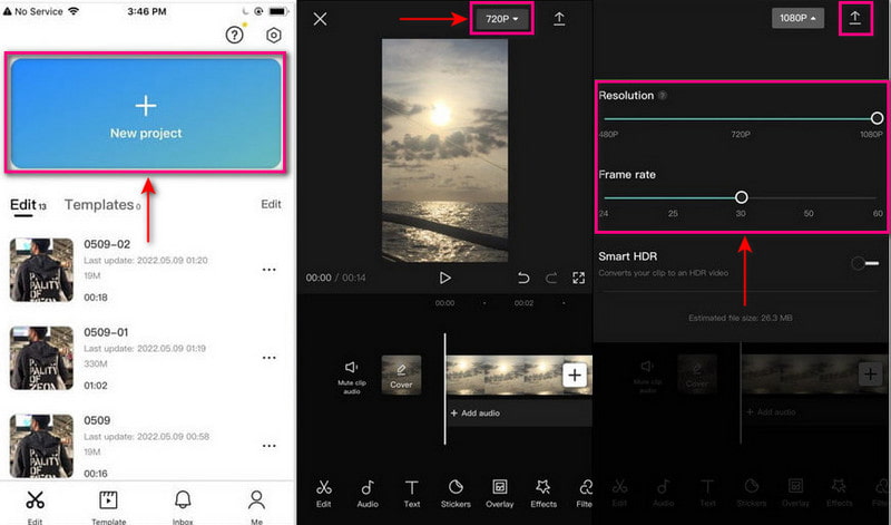 Videoqualität mit einer Video-Enhancer-App verbessern