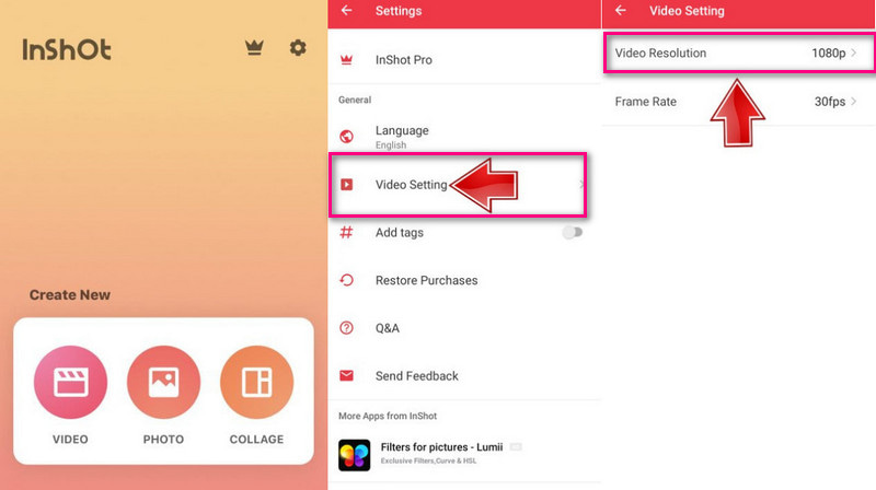 inShot Videoauflösungs-Verbesserer