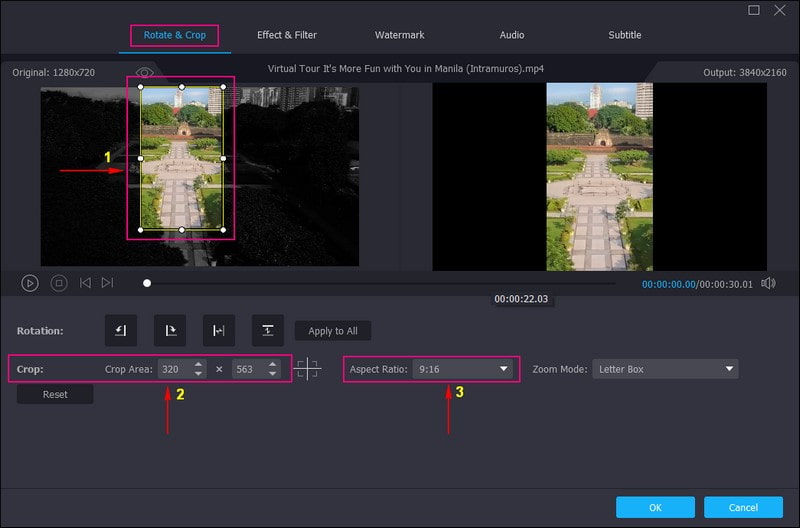 Videodatei zuschneiden