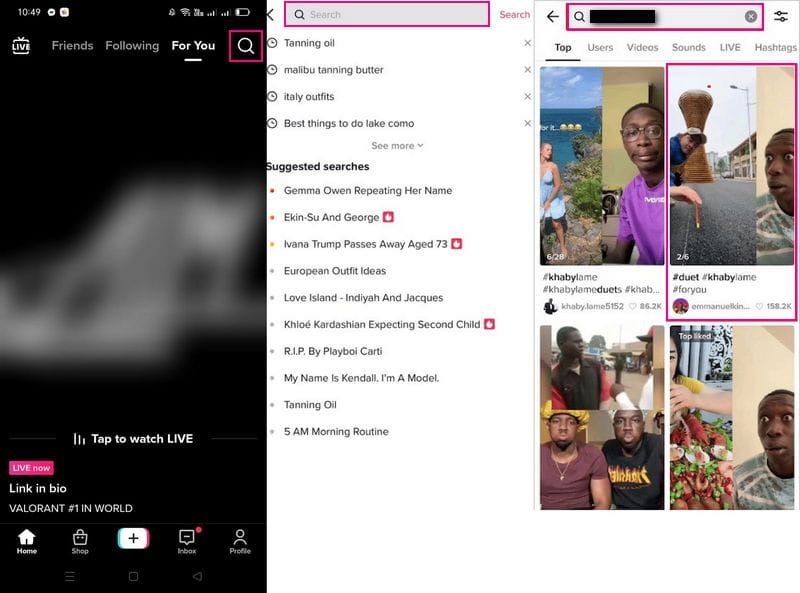 So finden Sie Stitches auf TikTok