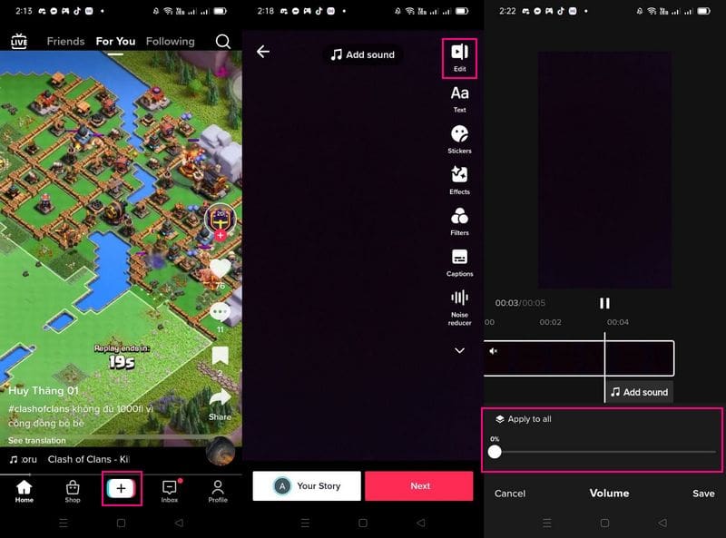 Wie man Videos auf TikTok stummschaltet