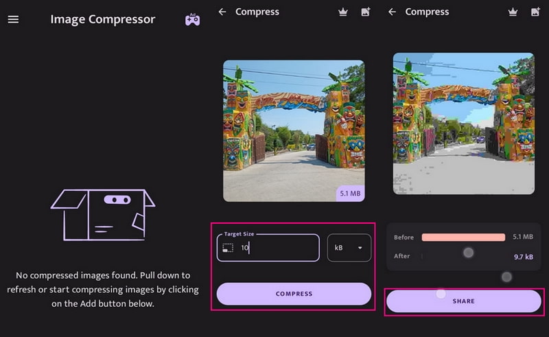 Image Compressor – Bilder offline auf Android komprimieren