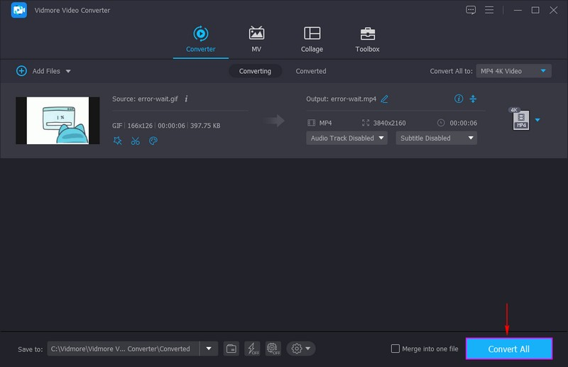 Ihre gedrehte GIF-Datei speichern
