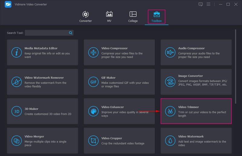 Video Trimmer auswählen