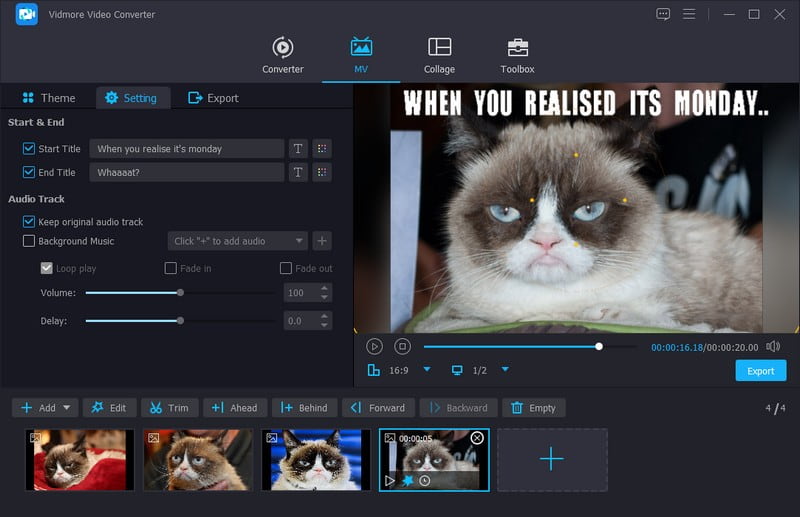 Theme, Text, Titel, Musik anwenden