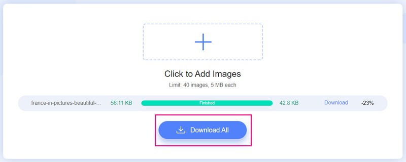 Komprimierte JPG-Datei herunterladen