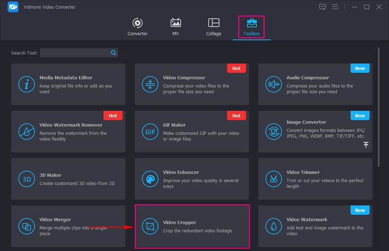 Einen Video Cropper auswählen